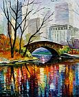 Unknown Artist Central Park painting